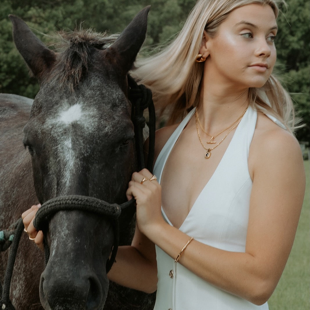 Onyx Moon Necklace