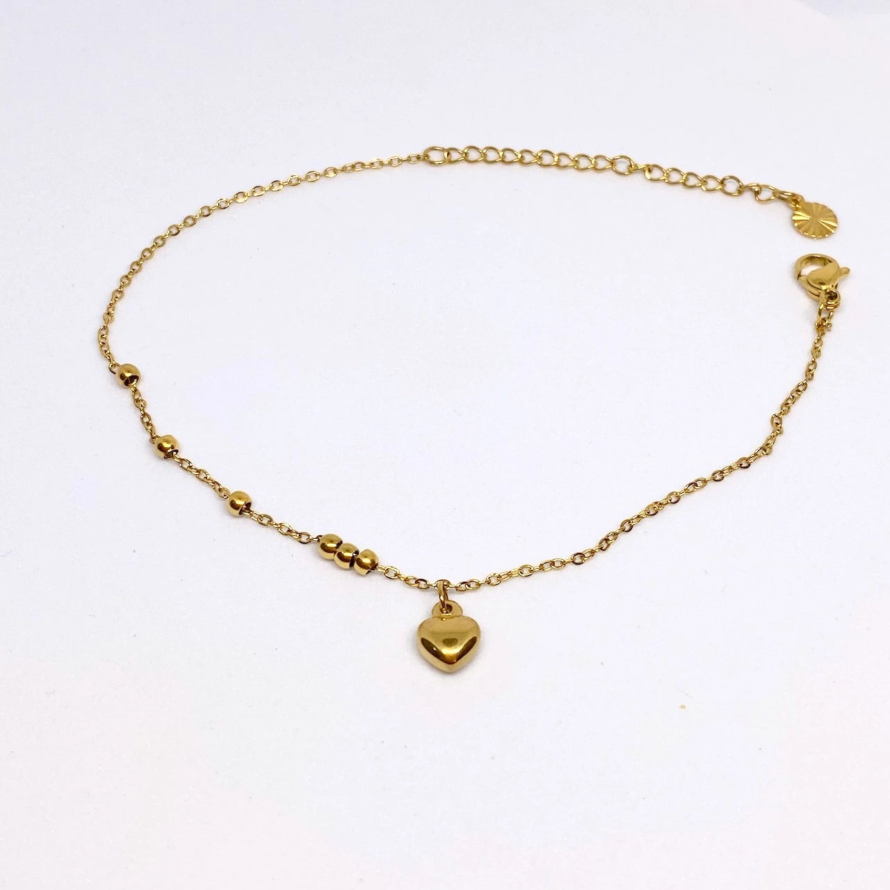 Heart Charm Anklet