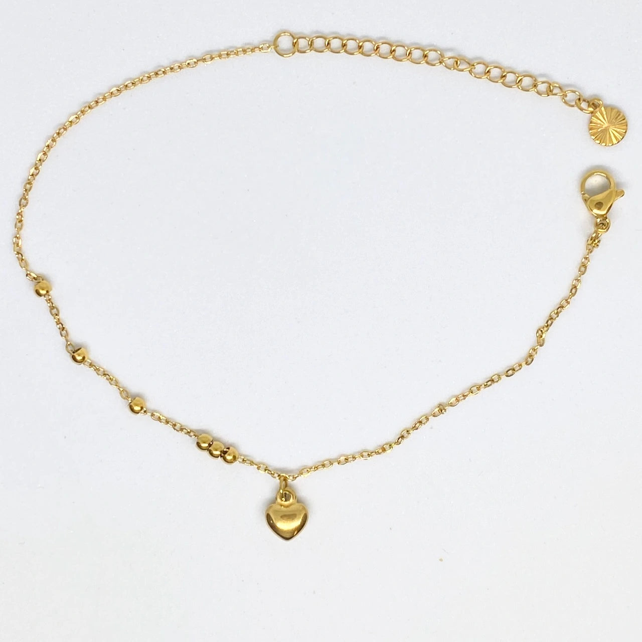 Heart Charm Anklet