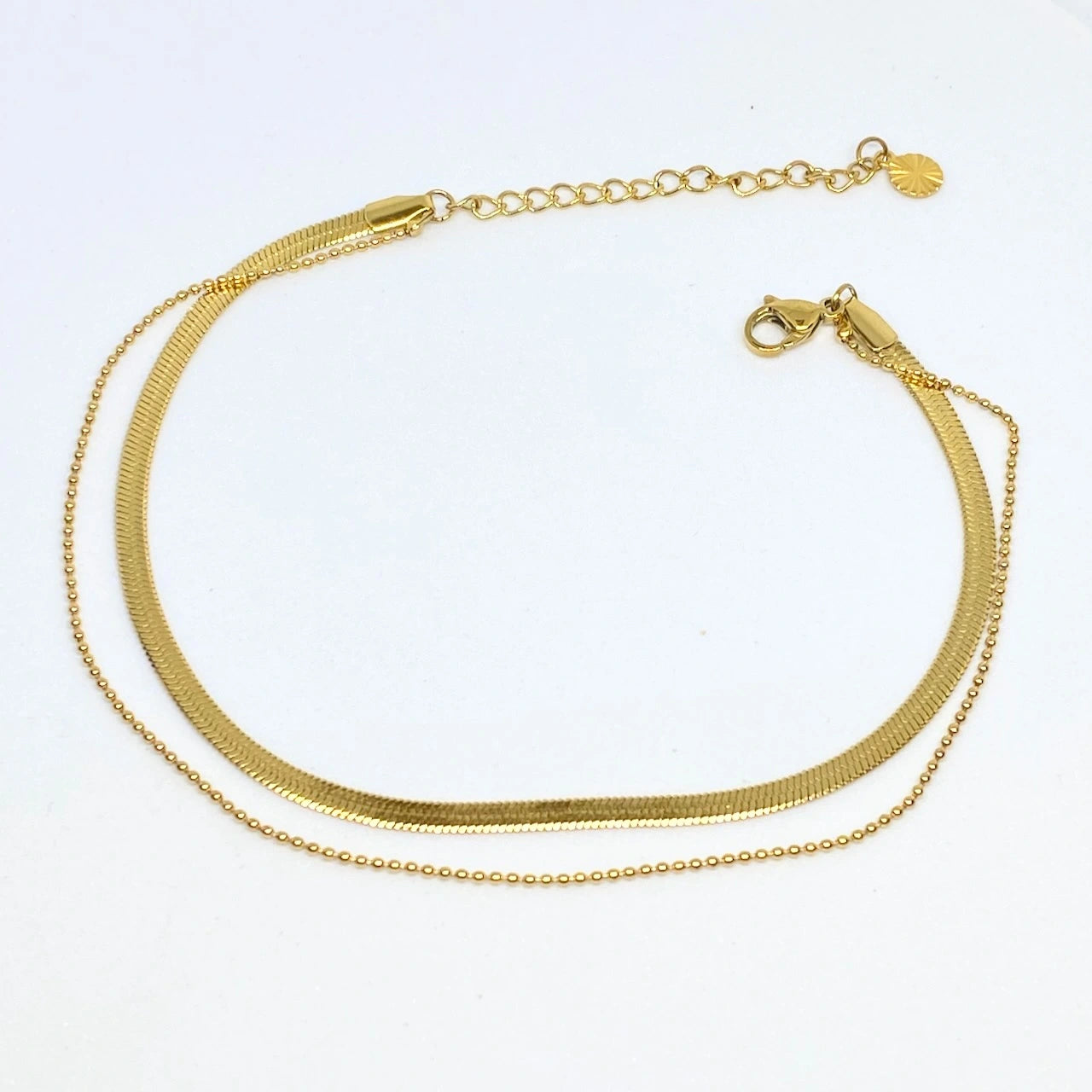 Snake Chain Double-layer Anklet
