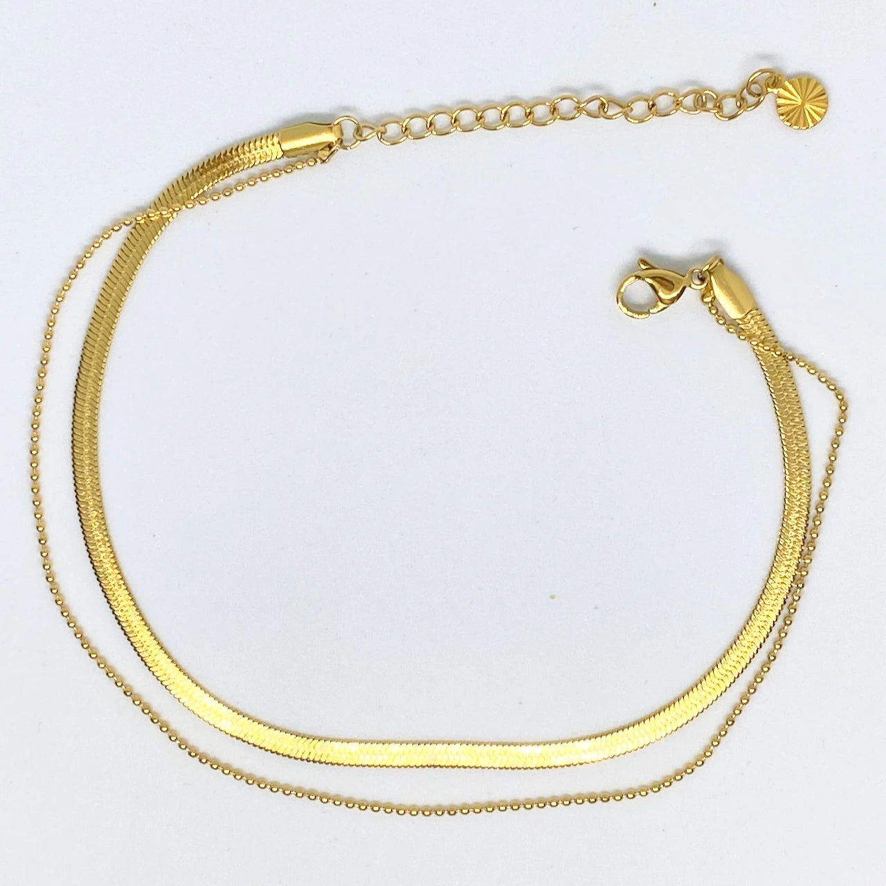 Snake Chain Double-layer Anklet