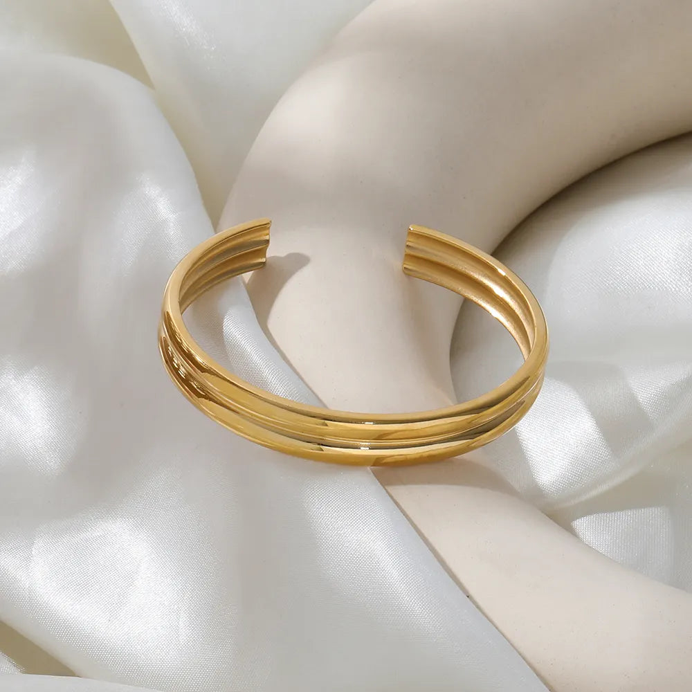 Double Band Cuff Bracelet