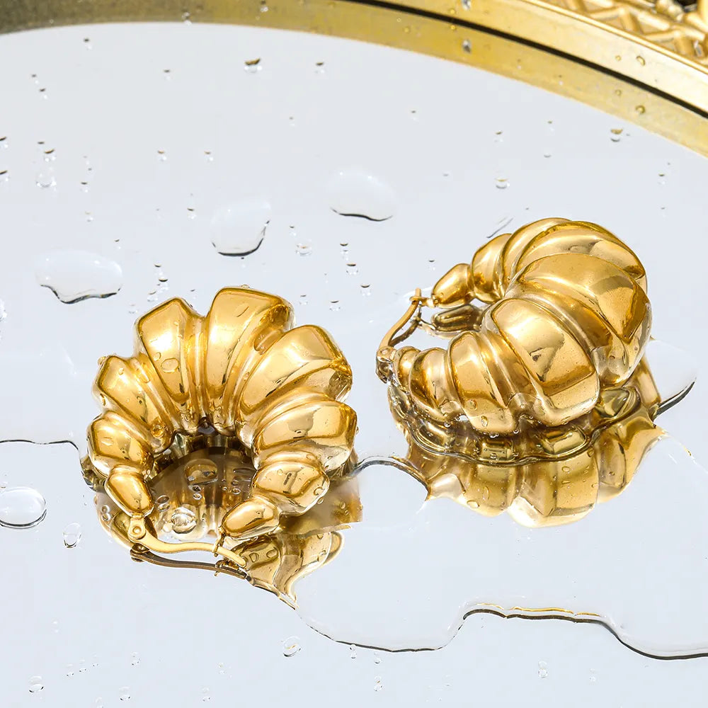 Croissant Style Statement Earrings