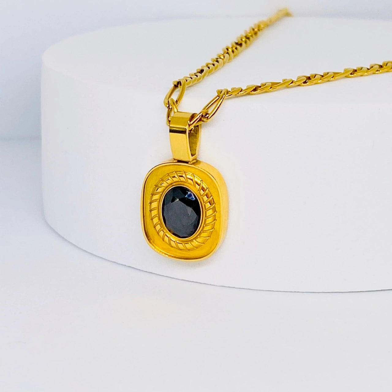 Onyx Moon Necklace
