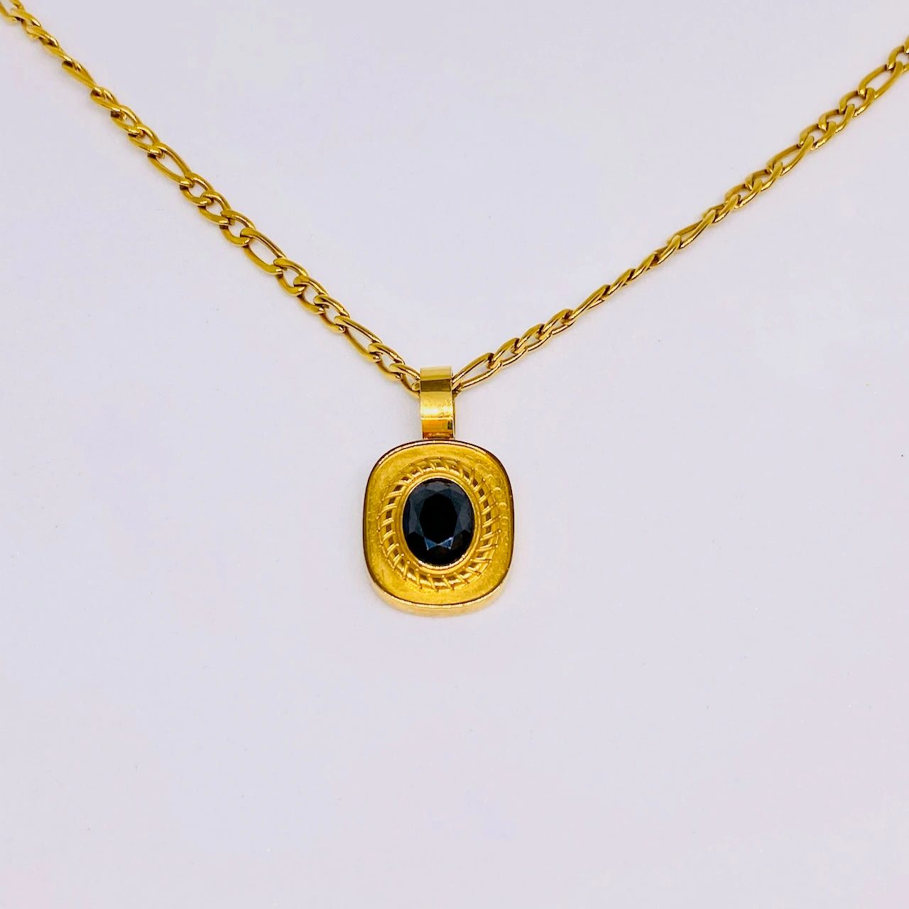Onyx Moon Necklace