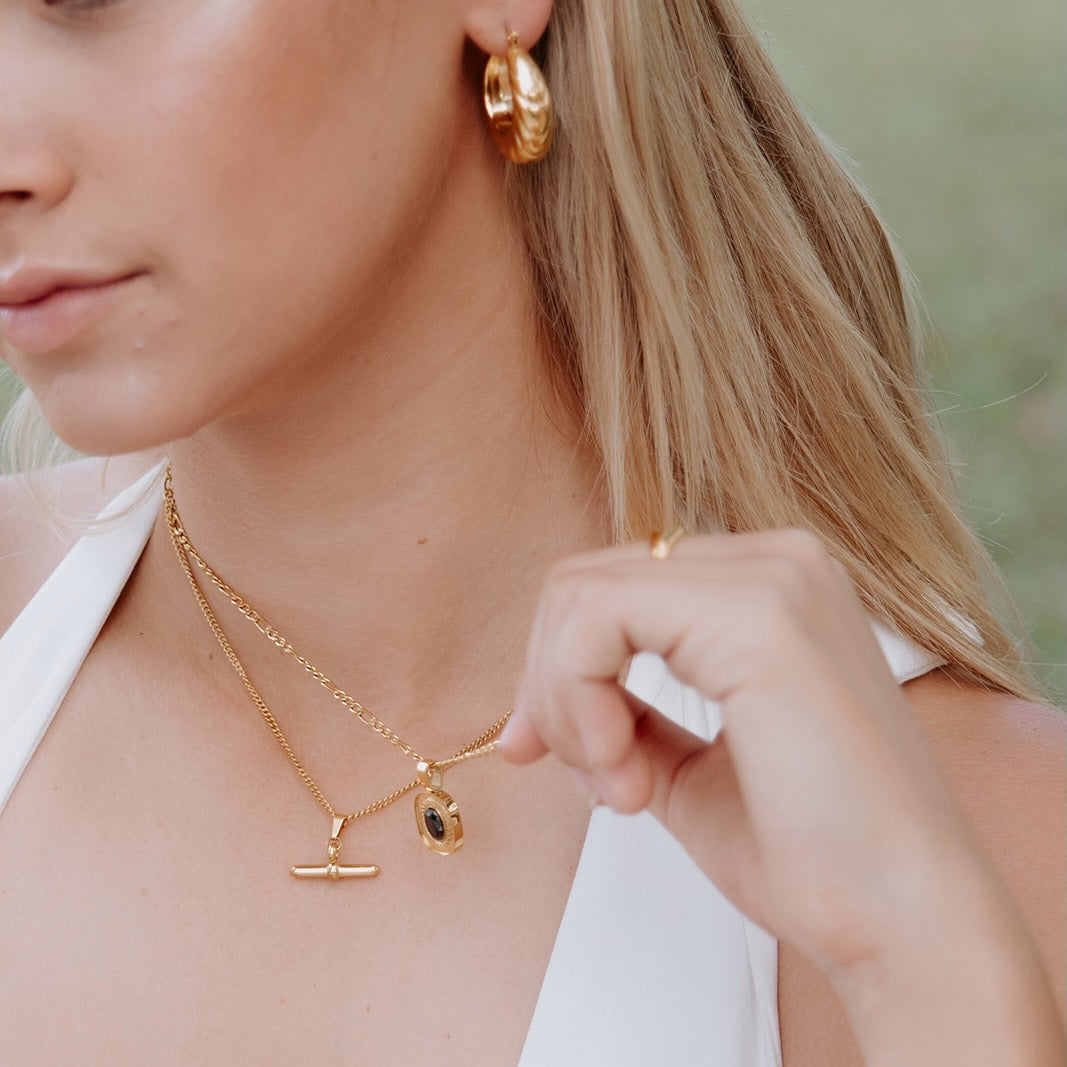 Onyx Moon Necklace
