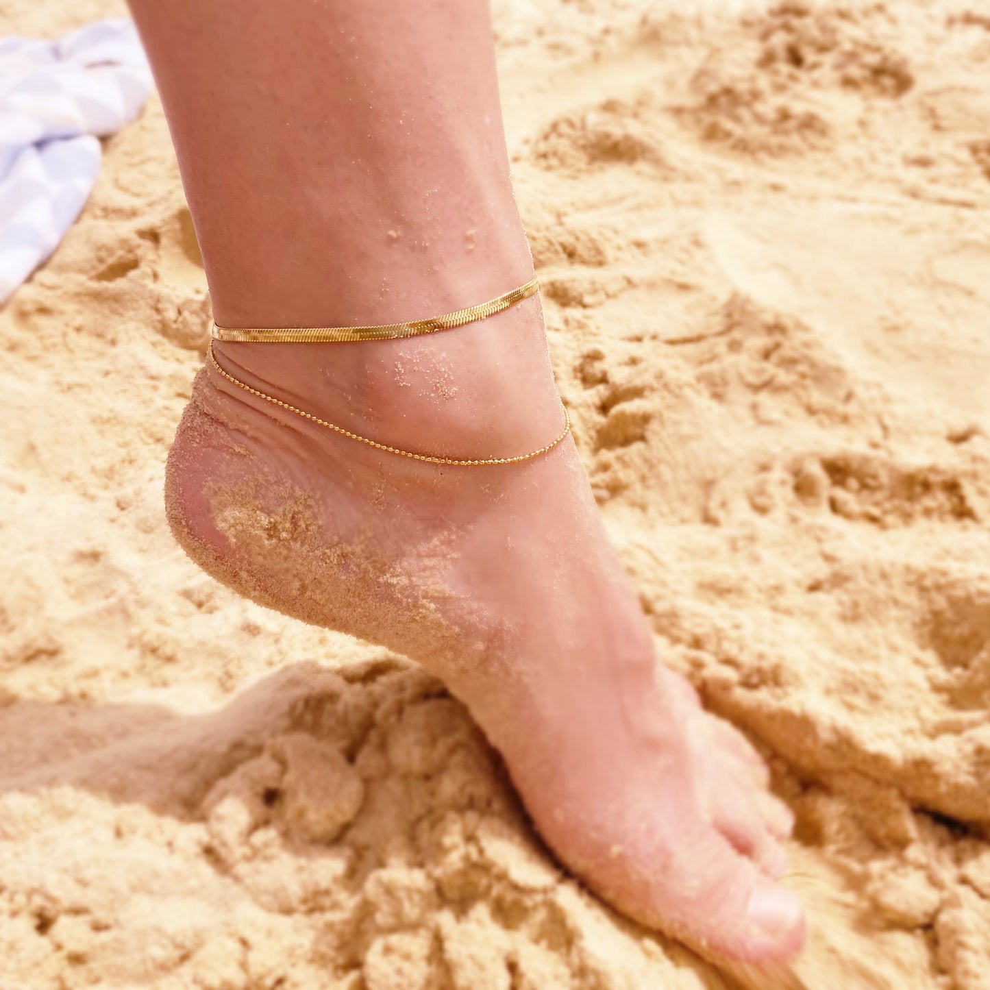 Snake Chain Double-layer Anklet
