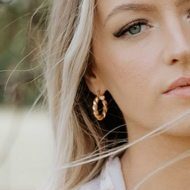 Twisted Hoop Earrings