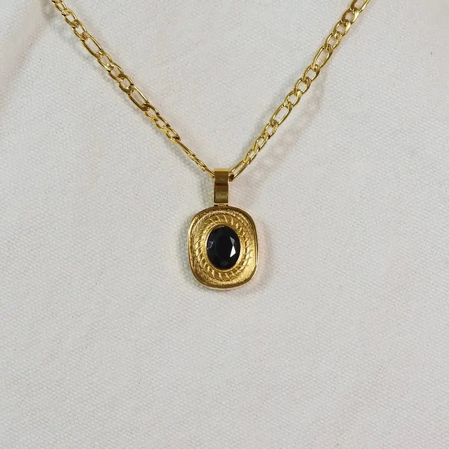 Onyx Moon Necklace