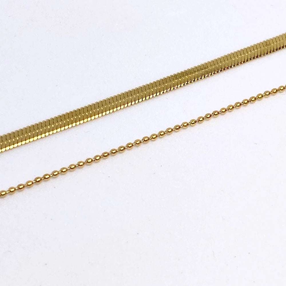 
                      
                        Snake Chain Double-layer Anklet
                      
                    