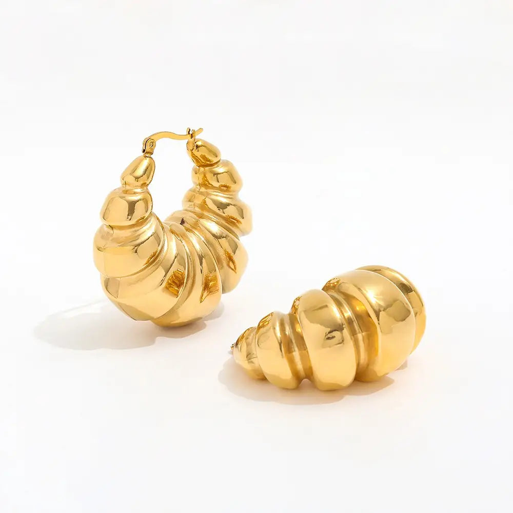 Croissant Style Statement Earrings