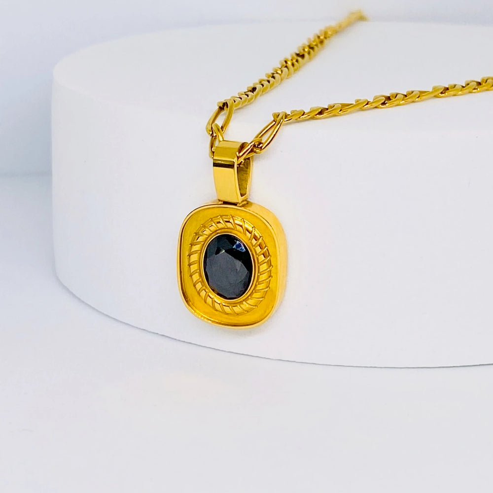 Onyx Moon Necklace